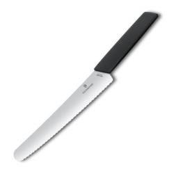 6.9073.22WB Couteau à pain Victorinox Swiss Modern 22cm noir