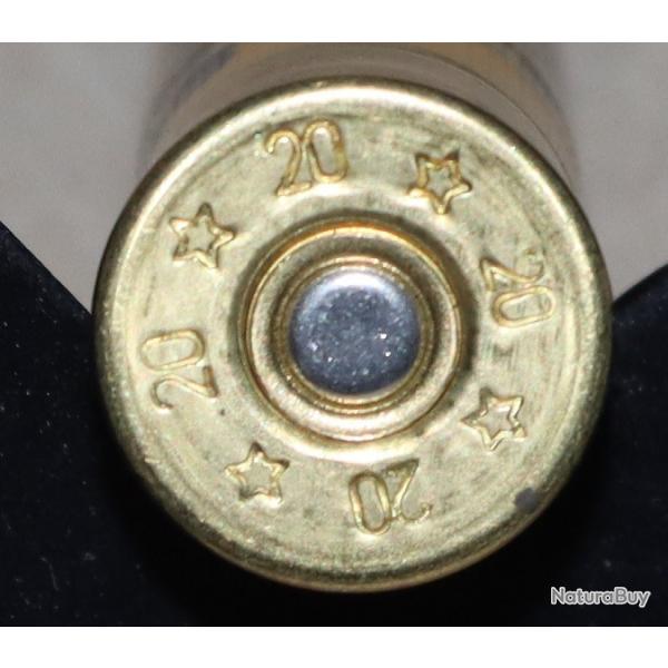 Cartouche de collection calibre 20/76 Magnum plus  la boite vide