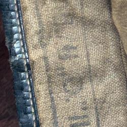 Sac allemand militaire Ww2 Sac soldat allemand Tonister peau de vache avec tampon ss dII