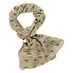 PROMOTION ! Chèche de chasse beige 100% coton Ligne Verney-Carron