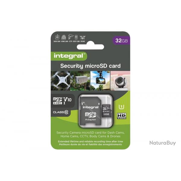 Carte micro SD 32Gb Security camera Integral