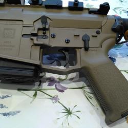 Carabine Nuova jagerAR15 solid cerakote FDE sableCanon 12'' calibre 223 RM