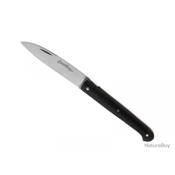 COUTEAU SAUVETERRE PLEIN MANCHE EBENE 9CM INOX