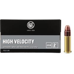 BALLES RWS HIGHT VELOCITY 2,6g , Calibre: 22lr. Lot de 150..