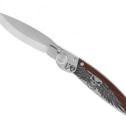 COUTEAU K2® BOIS DE VIOLETTE DECOR AILES DE LA MORT
