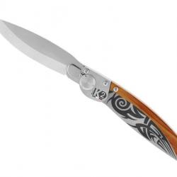 COUTEAU K2® BOIS DE ROSE DECOR TRIBAL