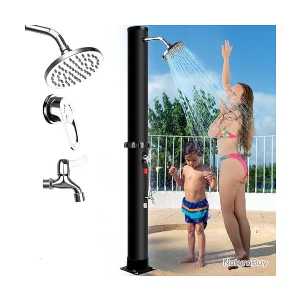 Douche Solaire Extrieure 35L Chauffage Automatique Temprature Maximale de 60C Installation Facile