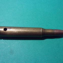 1 Munition US 30-06 de 43 ( R-A 43) étui laiton balle blindée cuivrée, neutralisée