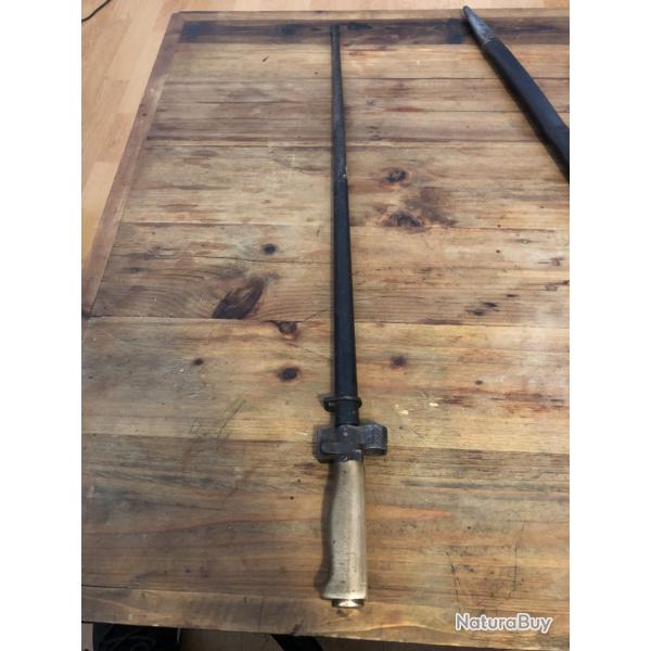 Baonnette Rosalie fusil Lebel