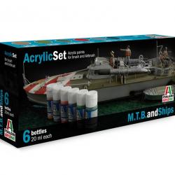 Set de peinture Bateau de combat | Italeri (0000 1335)