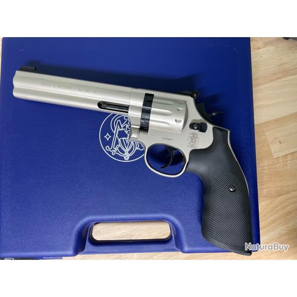 Smith & Wesson 686 nickel 6" 4.5 mm co2