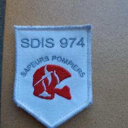PATCH ECUSSON SAPEUR POMPIER OUTREMER  SDIS 974