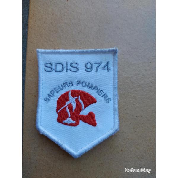 PATCH ECUSSON SAPEUR POMPIER OUTREMER  SDIS 974