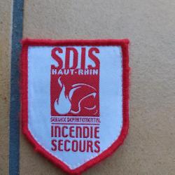 PATCH ECUSSON SAPEUR POMPIER  SDIS HAUT RHIN