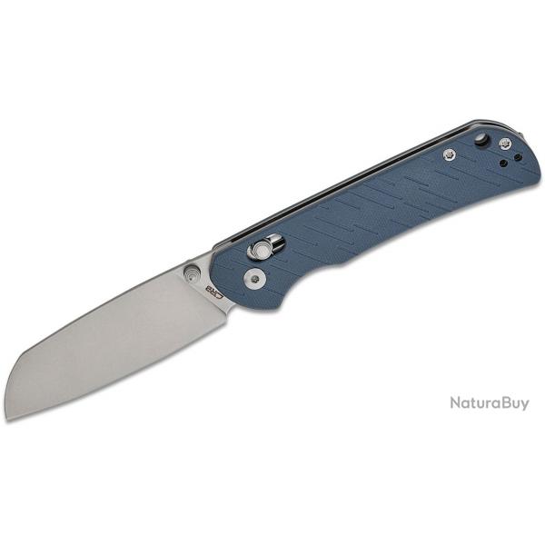 Couteau CJRB Lyrid Gray Lame Acier AR-RPM9 Manche G10 Crossbar KIVT Clip J1953GY