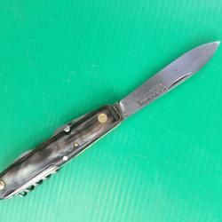 ANCIEN  COUTEAU MULTI FONCTIONS :   185 PRADEL   CATHRINE  VIMOUTIERS  .  PARFAIT FONCTIONNEMENT .