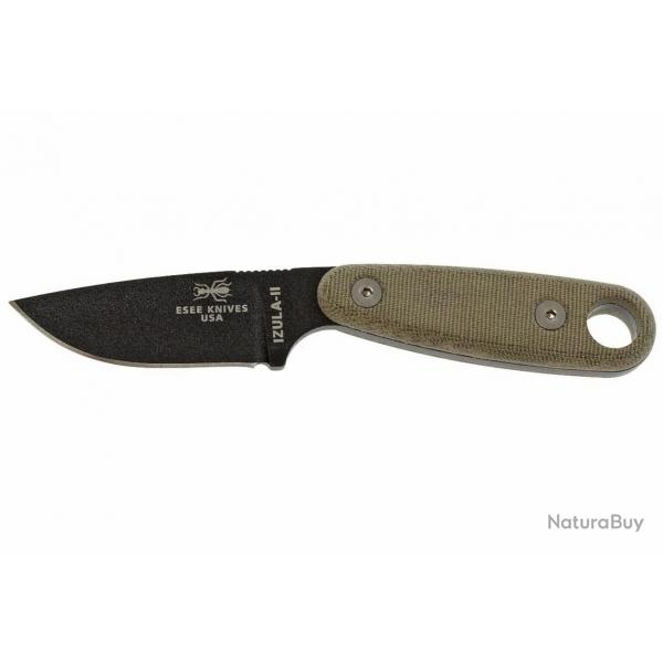 ESEE Izula II black IZULA-II-B couteau de survie avec tui noir