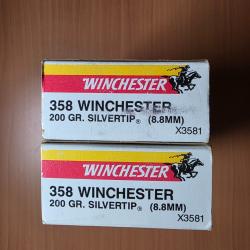 Boite 20 Cartouches cal 358 winchester