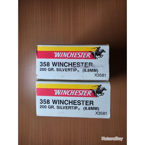 Boite 20 Cartouches cal 358 winchester