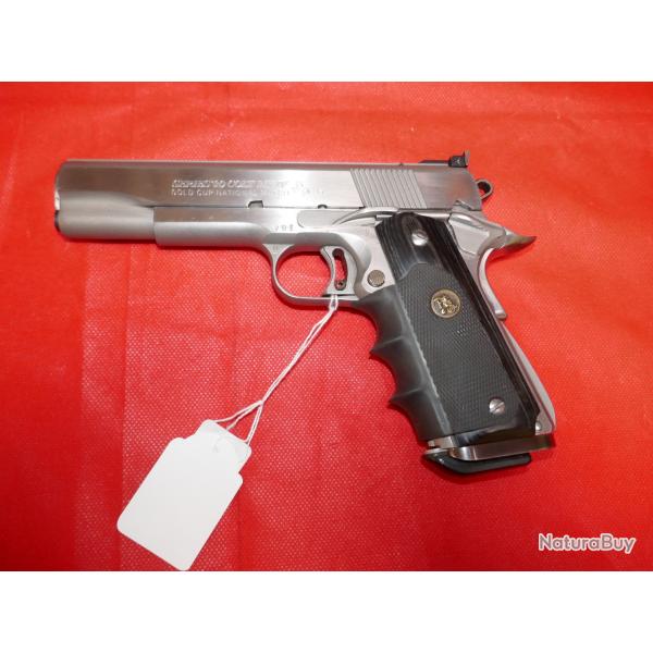 Pistolet COLT 1911 GOLD CUP NATIONAL  MATCH SERIES 80 MKIV inox en 45ACP