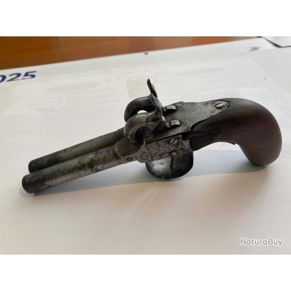 Petit pistolet ancien 2 coups