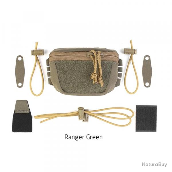 Pochette arrire batterie casque UA92 PEW TACTICAL - Vert arme