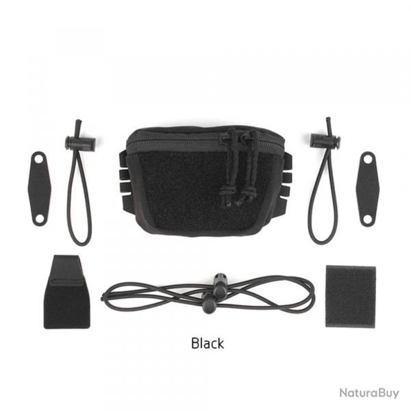 Pochette arrire batterie casque UA92 PEW TACTICAL - Noir