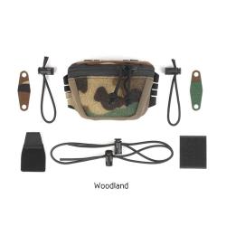 Pochette arrière batterie casque UA92 PEW TACTICAL - Woodland