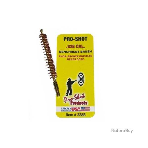 Ecouvillon PRO-SHOT cal.338 bronze mont sur tige laiton