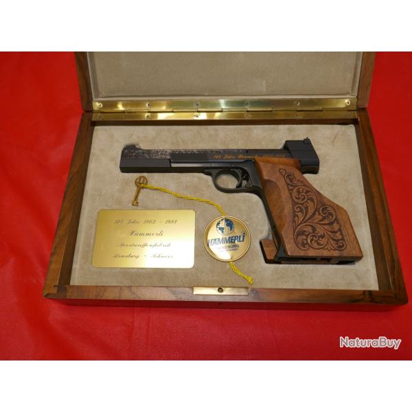 Pistolet HAMMERLI 208 COMMEMORATIF des 125 Ans de la marque fabriqu en 1988