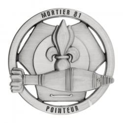 INSIGNE BREVET MORTIER 81 POINTEUR