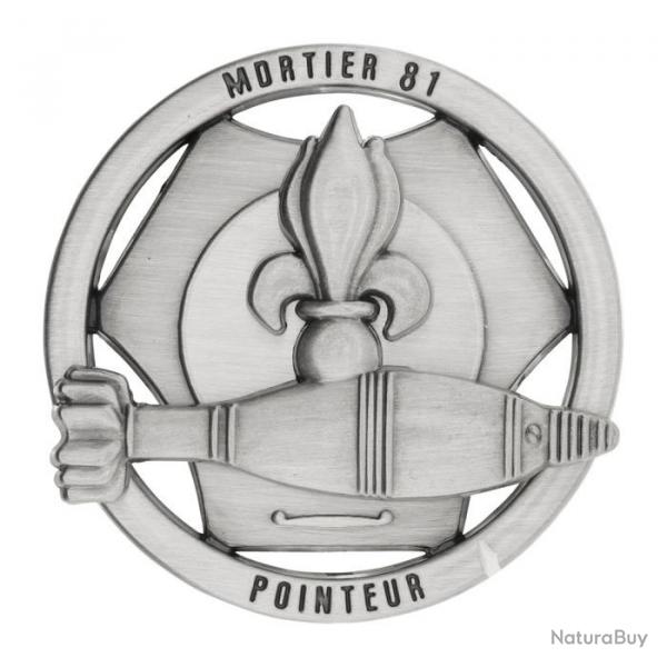 INSIGNE BREVET MORTIER 81 POINTEUR