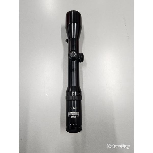 Lunette Schmidt et Bender 1.5-6x42 montage Blaser