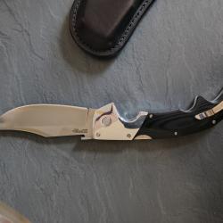 Couteau espada large + plus son étui sur mesure