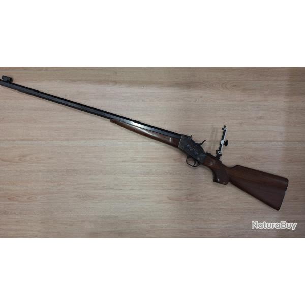 Carabine PEDERSOLI Rolling Block Long Range Creedmoor 30'' Cal 45-70 avec dioptre
