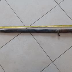 RARE baionnette allemande prussienne modèle 1898 2ème type de 1906 avec fourreau cuir et acier