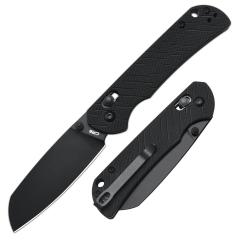 Couteau CJRB Lyrid Black Lame Acier AR-RPM9 Manche G10 Crossbar KIVT Clip J1953BBK