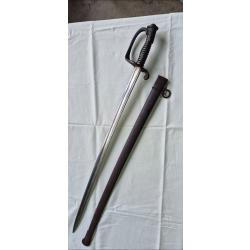 SABRE modèle 1845 adjudant d'infanterie AVEC SON FOURREAU