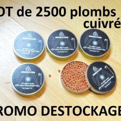 LOT de 2500 plombs 4.5 CUIVRéS BILLES MAROCCHI à 9.99 Euros !!!!!!!- VENDU PAR JEPERCUTE (SI260)