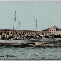 CPA - MARINE MILITAIRE - " Toulon " L'Arsenal N°1260