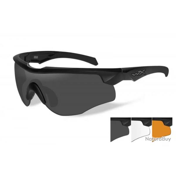Lunettes balistiques ROGUE Comm Noir 3 crans WILEY X
