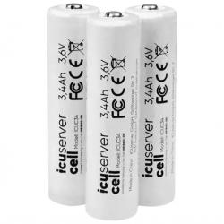 Batteries Icucell 18650 3400mAh Icuserver