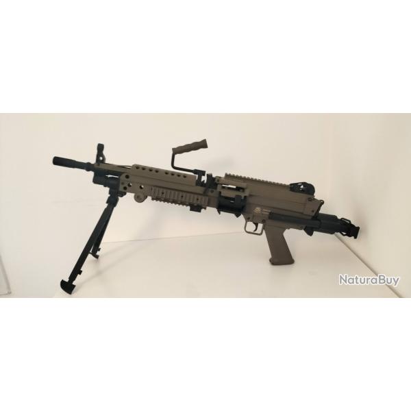 M249 Para AEG Tan - Cybergun - 0,3J  -  revoir