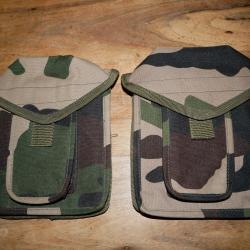 Paire de portes chargeurs de FAMAS camouflé système de suspension Alice