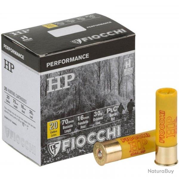 Cartouches HP30 PERFORMANCE cal 20 FIOCCHI-Plomb 7