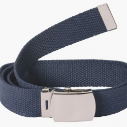 Ceinture toile unie bleu PERCUSSION