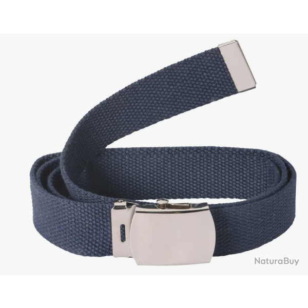 Ceinture toile unie bleu PERCUSSION