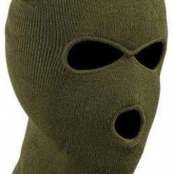 Cagoule trois trous kaki PERCUSSION