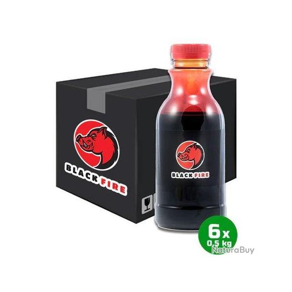 Lot 6 bouteilles Goudron attractif sanglier BLACK FIRE ORIGINAL-5 cartons