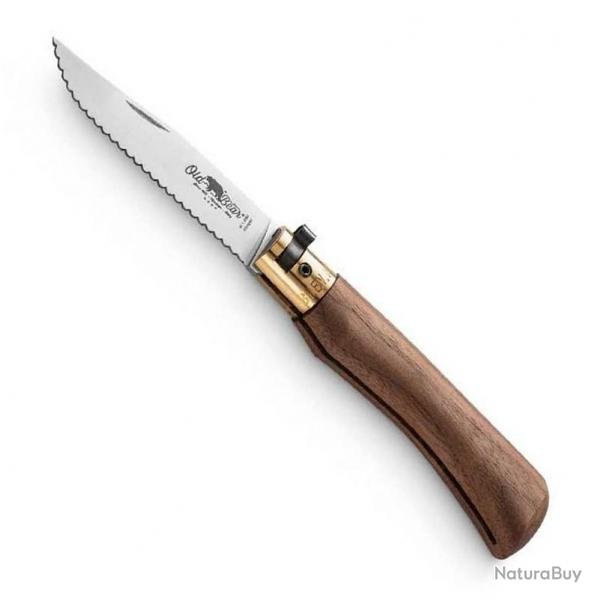 Couteau  dents , Manche noyer, Taille L [Old Bear]